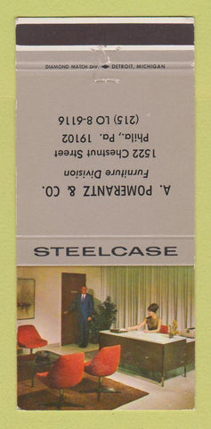 Matchbook Cover - Steelcase Office Furniture Philadelphia PA Pomerantz 30 Strike