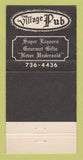 Matchbook Cover - Village Pub Las Vegas NV restaurant 30 Strike