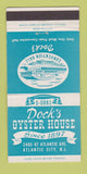 Matchbook Cover - Dock's Oyster House Atlantic City NJ 30 Strike