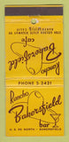 Matchbook Cover - Rancho Bakersfield Bar Cafe CA 30 Stick