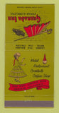 Matchbook Cover - Granada Inn Restaurant Anaheim CA girlie 30 Strike