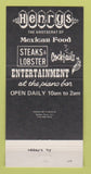Matchbook Cover - Henrys Restaurants Santa Ana Newport Beach CA 30 Strike