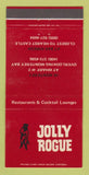 Matchbook Cover - Jolly Rogue Monterey San Simeon CA 30 Strike