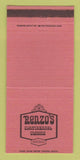 Matchbook Cover - Renzo's Restaurant Campbell CA 30 Strike