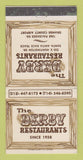 Matchbook Cover - Derby Restaurants Orange County CA 30 Strike