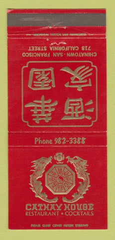 Matchbook Cover - Cathay Hosue Restaurant Chinese San Francisco CA 30 Strike
