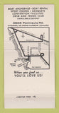 Matchbook Cover - Lobster Trop Casa Sirena Motor Hotel Oxnard CA 30 Strike