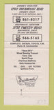 Matchbook Cover - Nu 5 Auto Parts  Downey Southgate CA 30 Strike