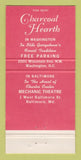 Matchbook Cover - Tom Ross' Charcoal Hearth Washington DC Baltimore MD 30 Strike