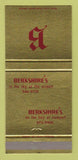 Matchbook Cover - Berkshire's  30 Strike