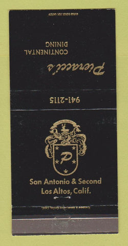 Matchbook Cover - Pieracci's Restaurant Los Altos CA 30 Strike