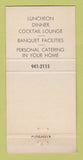 Matchbook Cover - Pieracci's Restaurant Los Altos CA 30 Strike