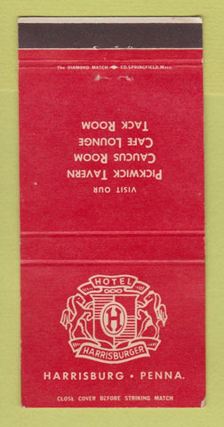 Matchbook Cover - Hotel Harrisburger Harrisburg PA 30 Strike
