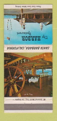 Matchbook Cover - Harbor Restaurant Santa Barbara CA WORN 30 Strike