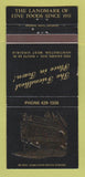 Matchbook Cover - French Tavern Restaurant Huntington WV 30 Strike