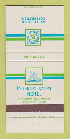 Matchbook Cover - International Hotel Jamaica NY Knott 30 Strike