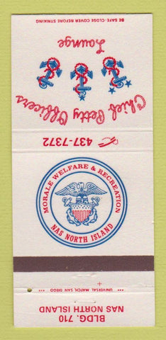 Matchbook Cover - Chief Petty Officers Lounge NAS North Island 30 Strike