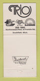 Matchbook Cover - Trio Southfield MI 30 Strike