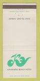 Matchbook Cover - Kaanapali Beach Hotel Maui Hawaii 30 Strike