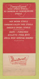 Matchbook Cover - Latrobe Steel Company Gene Gordon Centerline MI 30 Strike