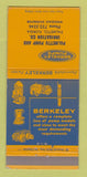 Matchbook Cover - Berkeley Pumps Palmetto Irrigation Palmetto FL 30 Strike