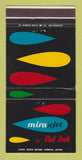 Matchbook Cover - Mira Jet Cal Ink Litho  30 Strike