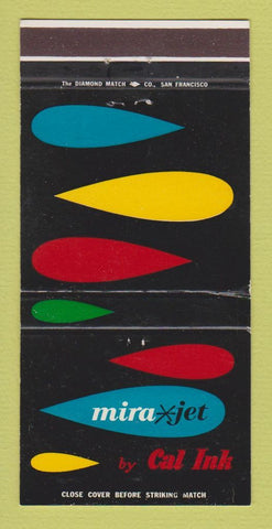 Matchbook Cover - Mira Jet Cal Ink Litho  30 Strike