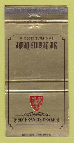 Matchbook Cover - Sir Francis Drake Hotel San Francisco CA WEAR 30 Strike