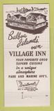 Matchbook Cover - Village Inn Balboa Island San Diego CA 30 Strike