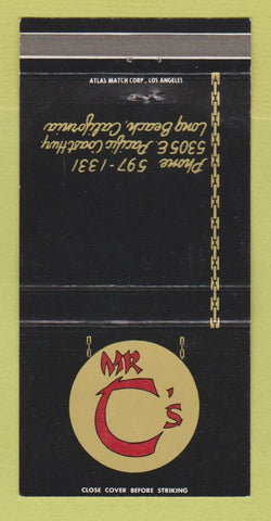 Matchbook Cover - Mr C's Long Beach CA Polynesian Chinese 30 Strike