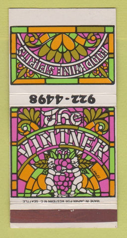 Matchbook Cover - The Vintner Restaurant San Francisco CA 30 Strike