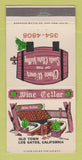 Matchbook Cover - Wine Cellar Restaurant Los Gatos CA 30 Strike