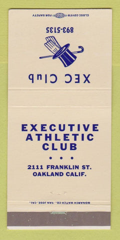 Matchbook Cover - Exchange Athletic Club Oakland CA 30 Strike