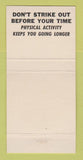 Matchbook Cover - Exchange Athletic Club Oakland CA 30 Strike