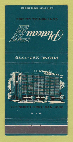 Matchbook Cover - Plateau 7 Restaurant San Jose CA 30 Strike