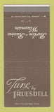 Matchbook Cover - Furs by Truesdell Berlin Racine WI 30 Strike