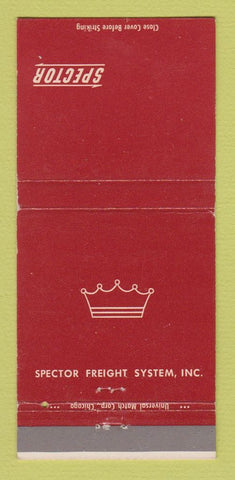Matchbook Cover - Spector Trucking Freight 30 Strike
