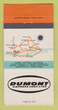 Matchbook Cover - Dumont Express Trucking Quebec Montreal QC WEAR 30 Strike