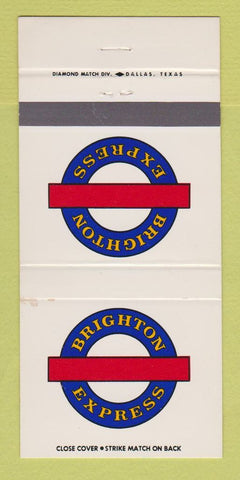Matchbook Cover - Brighton Express Trucking Dallas TX 30 Strike