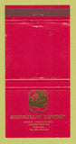 Matchbook Cover - Restaurnt Suntory London UK England 30 Strike