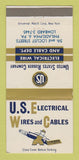 Matchbook Cover - US Electrical Wires Cables Philadelphia PA WEAR 30 Strike
