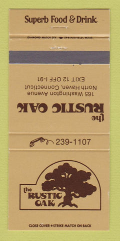 Matchbook Cover - Rustic Oak North Haven CT 30 Strike