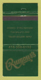 Matchbook Cover - Rumour's Park Motor Hotel Niagara Falls ON WEAR 30 Strike
