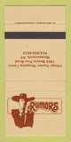 Matchbook Cover - Rumors Mamaroneck NY 30 Strike