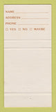 Matchbook Cover - Rumors Mamaroneck NY 30 Strike