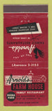 Matchbook Cover - Arnold's Farm House Long Beach CA Buena Park 30 Stick