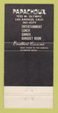 Matchbook Cover - Papachoux Los Angeles CA Restaurant 30 Strike