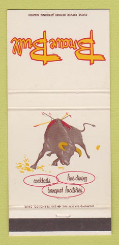 Matchbook Cover - Brave Bull Restaurant San Jose Los Altos CA 30 Strike