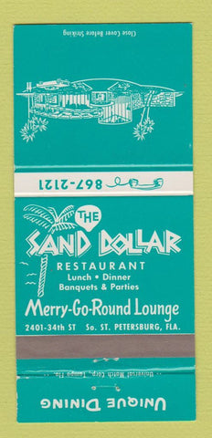 Matchbook Cover - Sand Dollar Restaurant St Petersburg FL 30 Strike