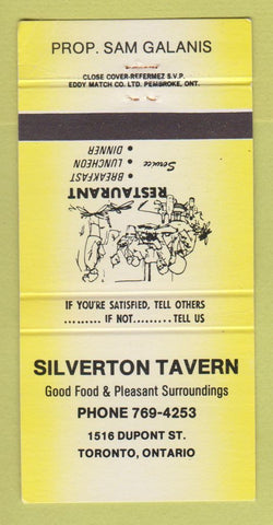 Matchbook Cover - Silverton Tavern Toronto ON WEAR 30 Strike